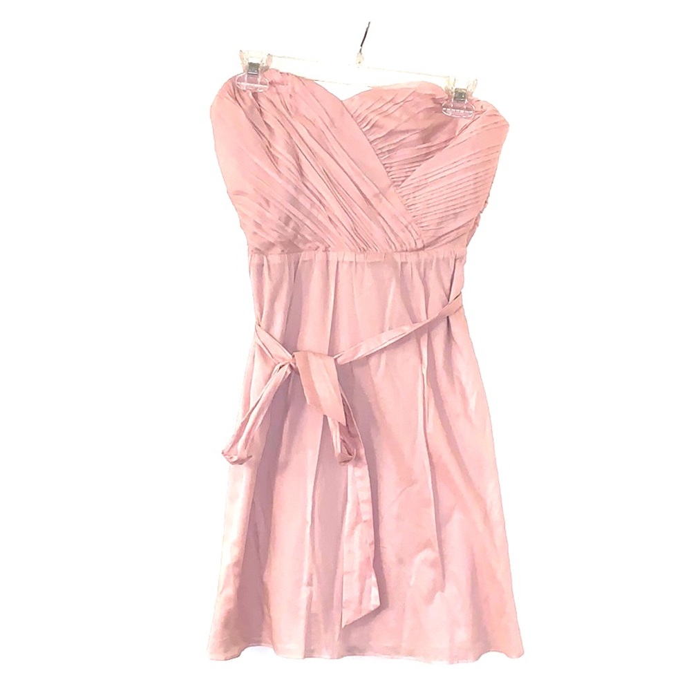 Express Pink Strapless Cocktail Dress